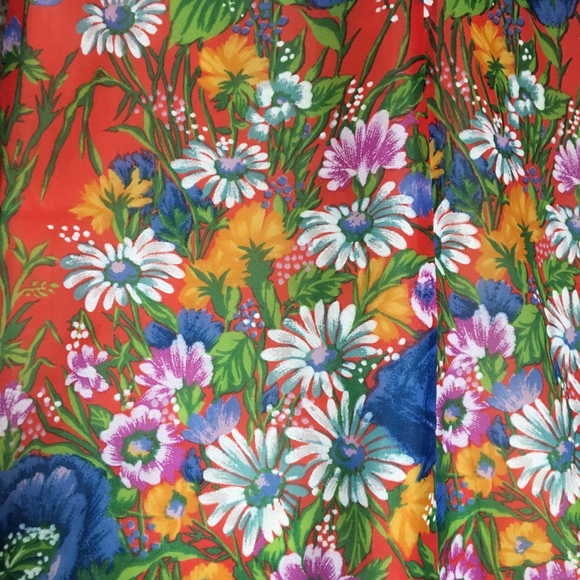 70s Orange Dream Dress_Size 6 (EUR 38) - Picture 2 of 9